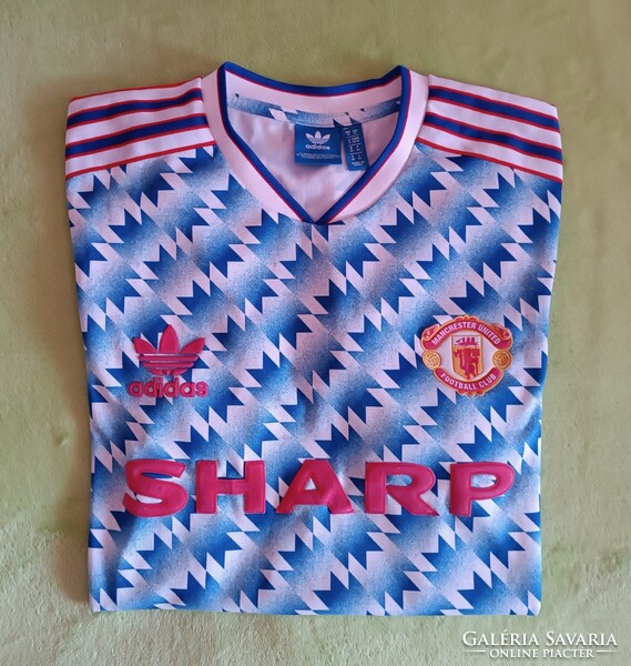 M-es retro adidas Manchester United FC (1990/92) vendég mez