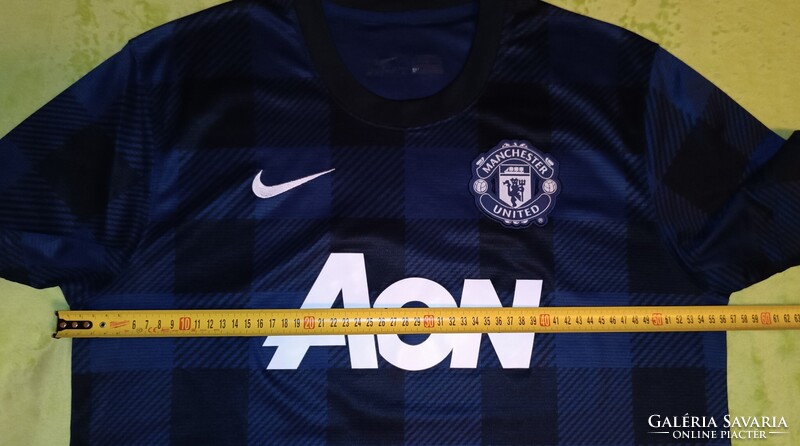 L-es vintage nike Manchester United FC (2013/14) vendég mez