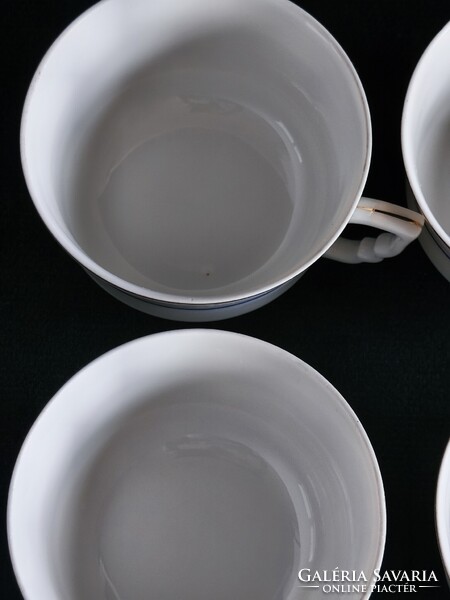 Zsolnay porcelán csésze szett (1950-60')
