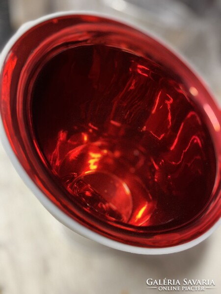 CHAMPAGNE CLUB - G.H. MUMM Cordon Rouge Ice Bucket – Fehér-Piros Pezsgőhűtő Veder