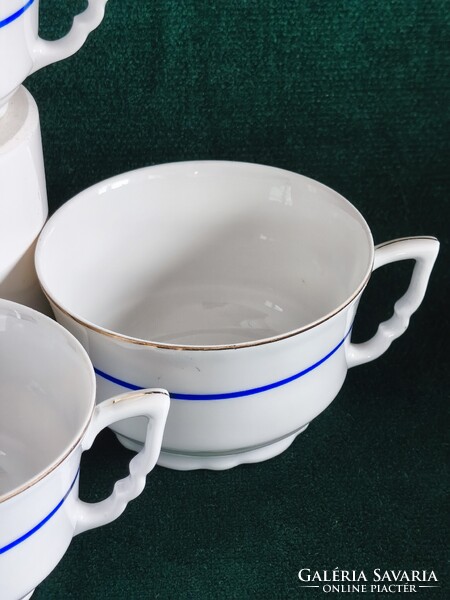 Zsolnay porcelán csésze szett (1950-60')