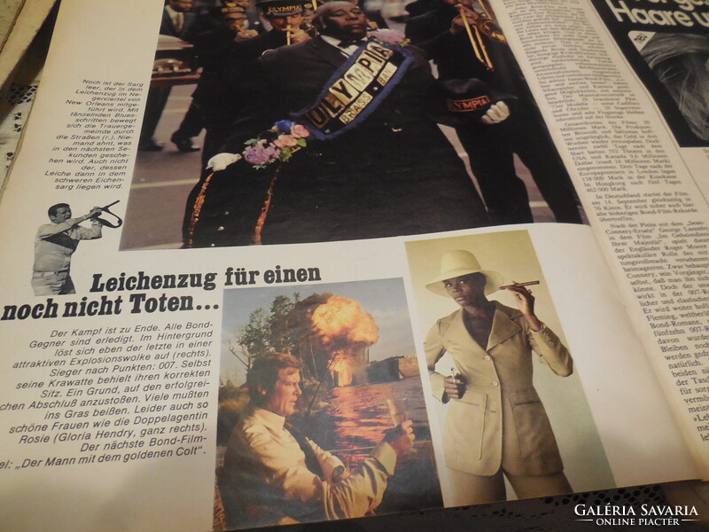 BUNTE - colorful West German magazine  from ..1973 , interesting stories , beautiful photos