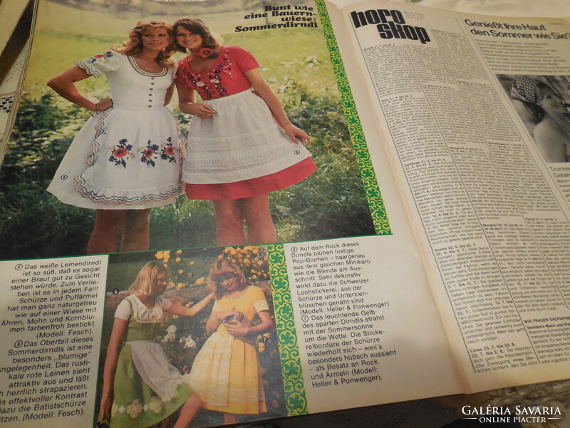 BUNTE - colorful West German magazine  from ..1973 , interesting stories , beautiful photos