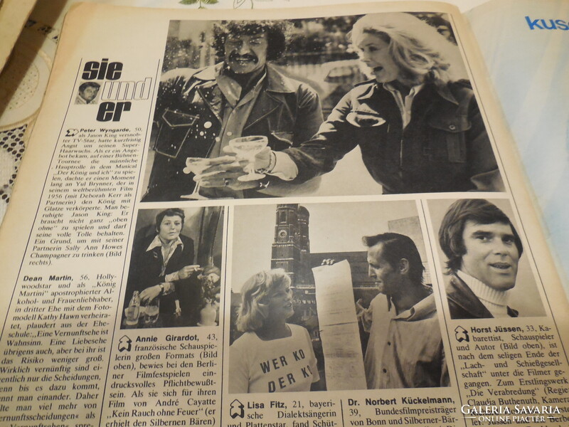 BUNTE - colorful West German magazine  from ..1973 , interesting stories , beautiful photos