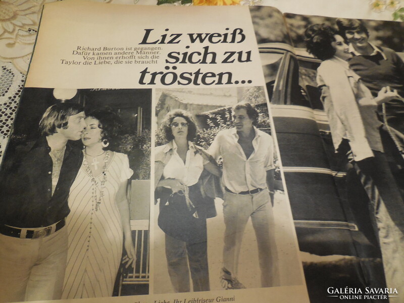 BUNTE - colorful West German magazine  from ..1973 , interesting stories , beautiful photos