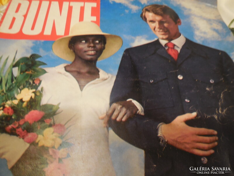 BUNTE - colorful West German magazine  from ..1973 , interesting stories , beautiful photos