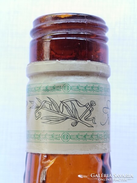 Vintage borostyánszínű belga Mandarine Napoleon ITALOS ÜVEG / PALACK