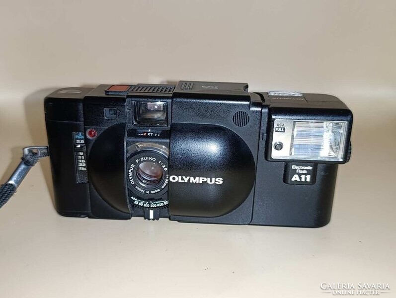 OLYMPUS XA Rangefinfer távmérős A11 vakuval 35mm filmes fényképezőgép