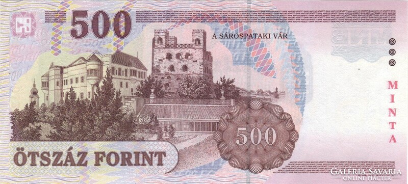 500 forint 2005 MINTA alacsony sorszám "0000123"