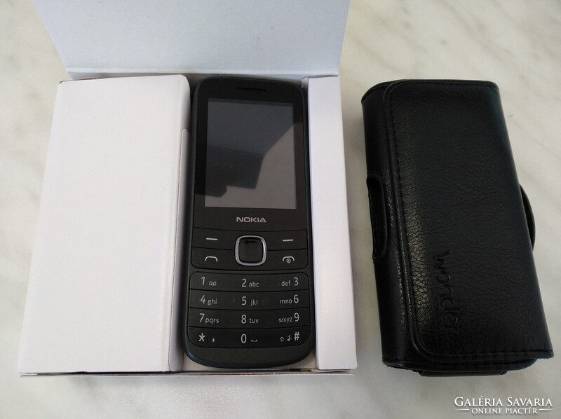 Nokia dual sim 225 4G telefon övre is kapcsolható bőr tokkal