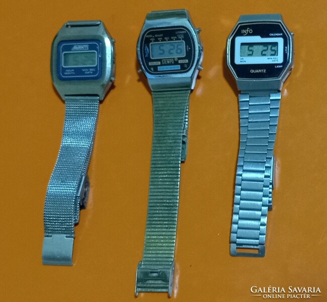 GYüjteményeimből ELADÓAK 3 db Retro Quartz órák, a 60-70-es évekből  !Mind müködik !