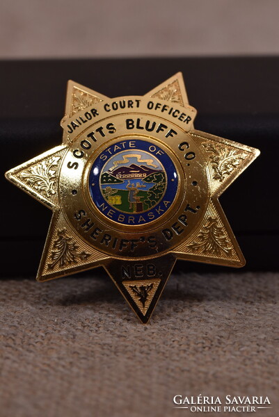 Militária sheriff csillag jelvény Scotts Bluff Nebraska replika USA