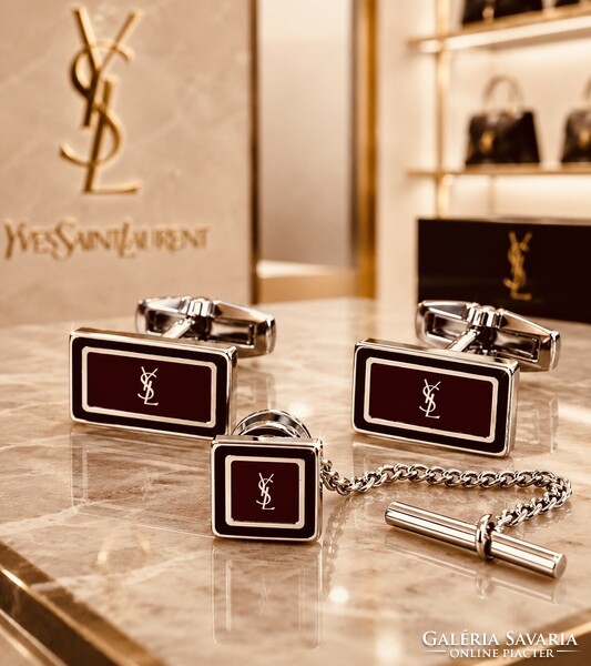 Yves Saint Laurent gyönyörű vintage mandzsetta szett eredeti dobozában!