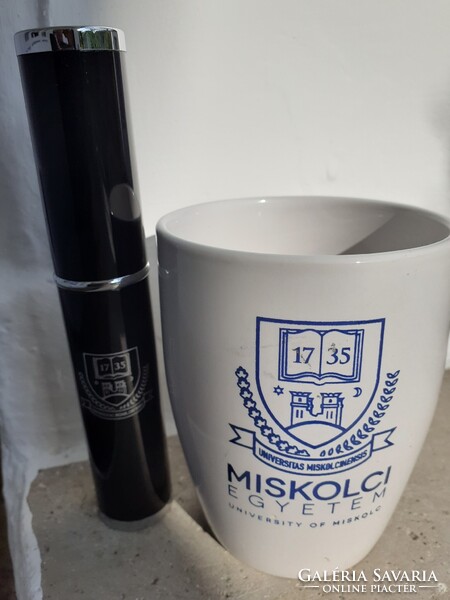 Miskolci Egyetem korsók, bögre, toll