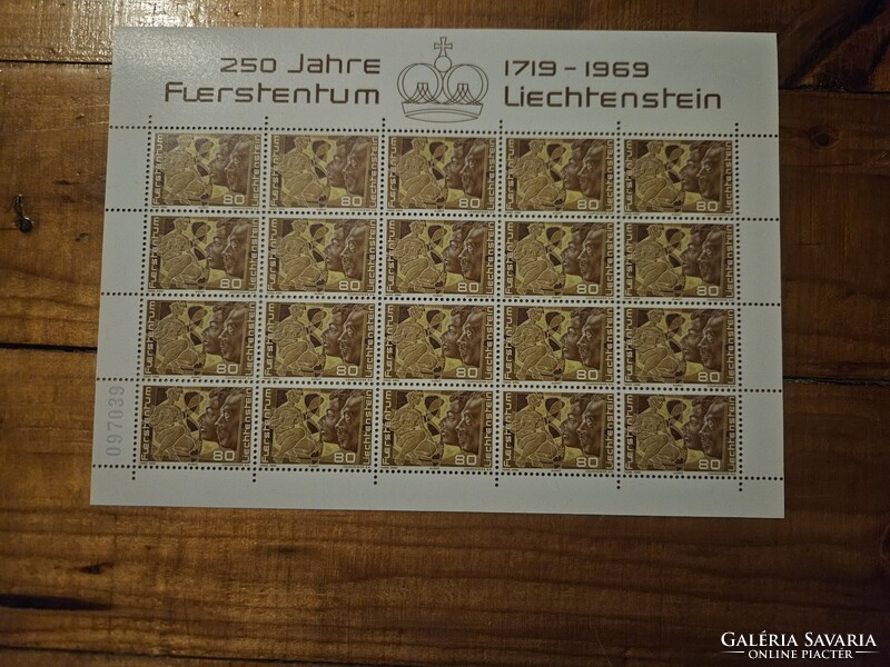 1969-es Liechtenstein bélyeg ív **