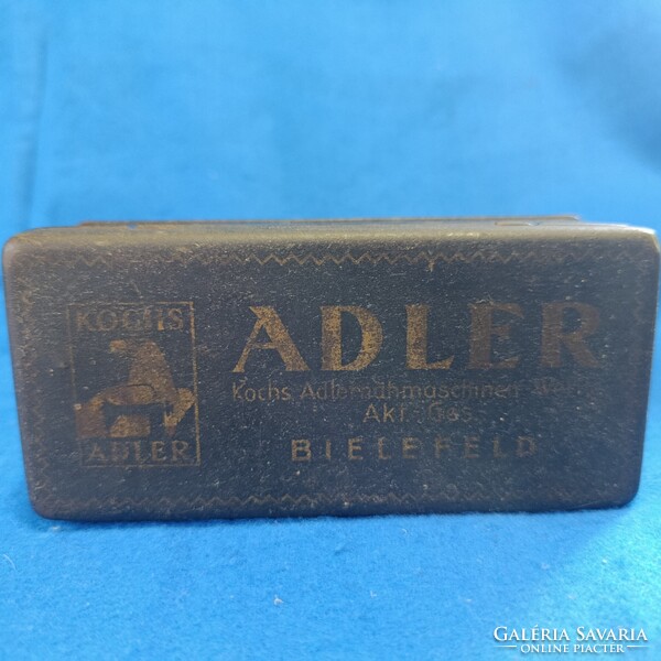 Vintage fém varrogép dobozok Adler Kochs Biefeld,Pfaff  1910-20 évek