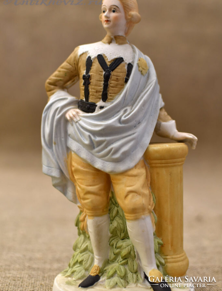 Kerámia úriember figura XX század közepe