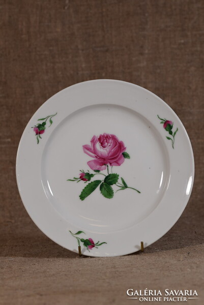 Meissen porcelán tányér Blumen virágmintás kézzel festett rózsa Németország