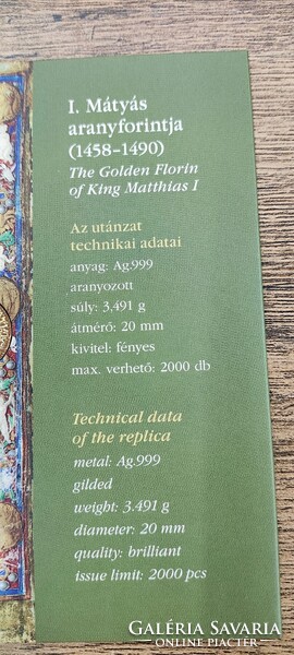 2026 Forgalmi érmesor + Mátyás király aranyforint utánzat, Ag.999 ezüst