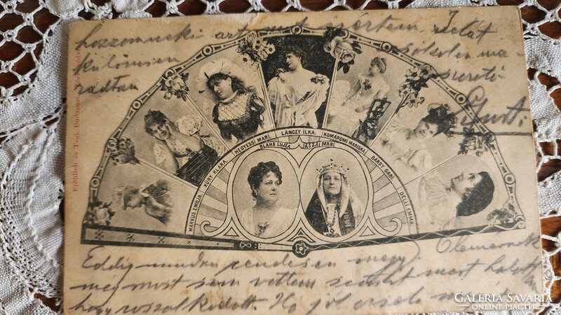 1900 Blaha Lujza Jászai Mari Márkus Emília Küry Klára Hegyessi Mari Lánczy Ilka Komáromi Mariska KÉP