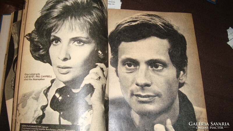 Képes Filmhíradó 1970-71 egybekötve a 24 szám Bardot, Loren, Lollobrigida...