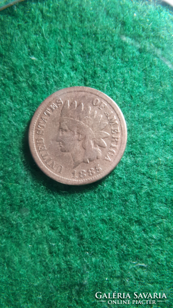 USA 1 cent INDIÁNFEJES 1885 RITKA
