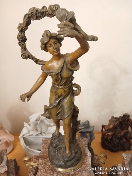 Antik bronz kandallóvalszett 18 .dik századi