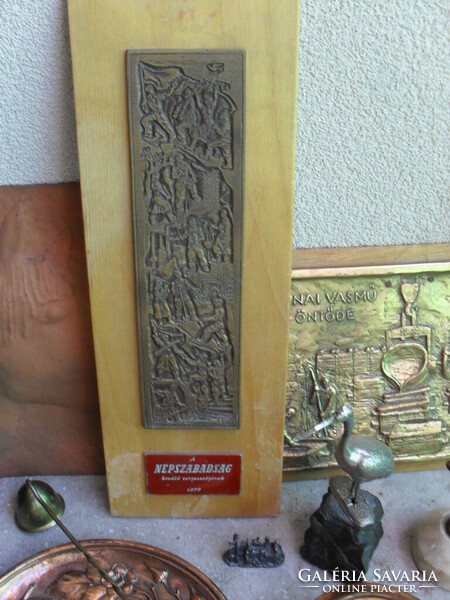 Iparművész vörösréz bronz réz szobor, dombormű,falikép,hamuzó ,doboz ,sütőforma stb.