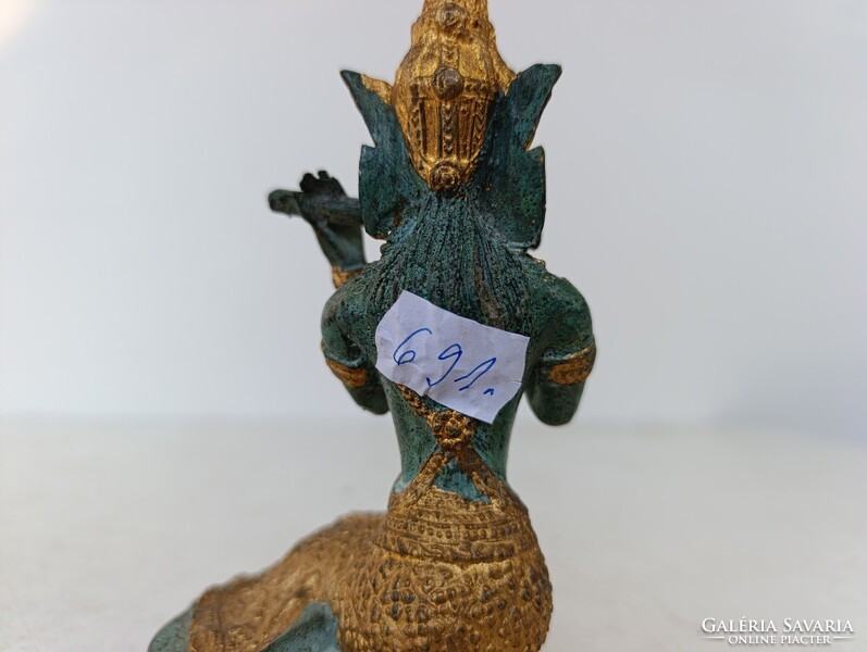 Antik buddhista bronz szobor szertartás hangszer jelenet buddha Thaiföld 691 7117