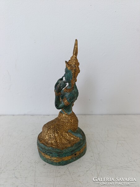 Antik buddhista bronz szobor szertartás hangszer jelenet buddha Thaiföld 691 7117