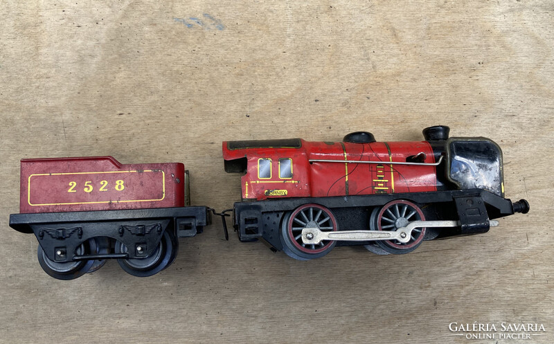 Hornby modellvasút bádog mozdony szerkocsival