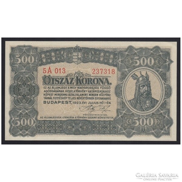 Magyarország,500 korona 1923 aUNC-