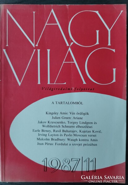 Nagyvilág világirodalmi folyóirat, 1987 6 db