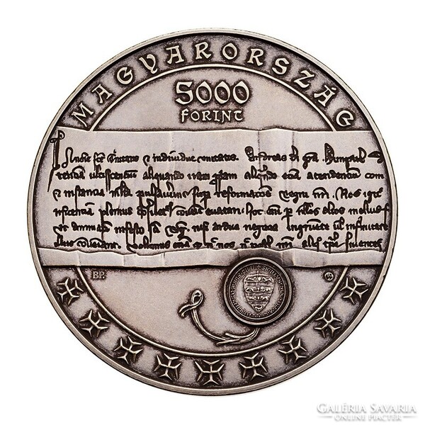 Magyarország,5000 forint 2022 - Aranybulla kiadásának 800. évfordulója UNC nikkel