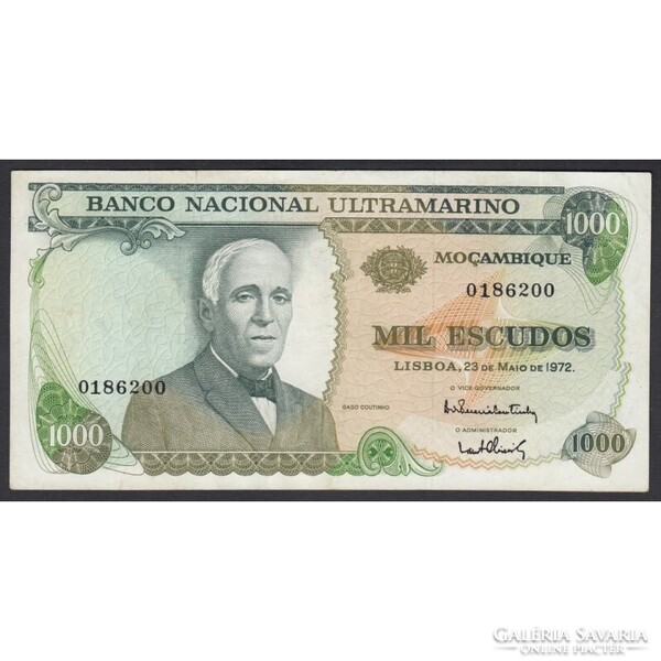 Mozambik,1000 escudos 1972 EF