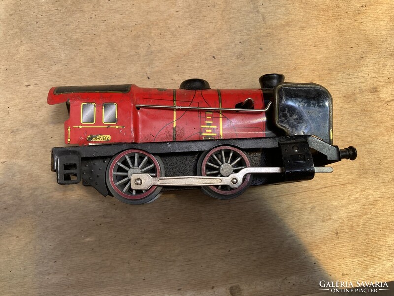 Hornby modellvasút bádog mozdony szerkocsival
