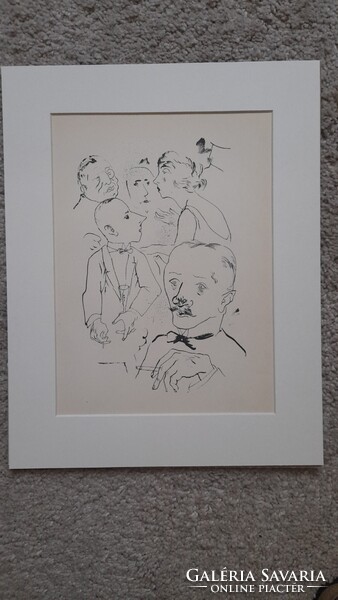 George Grósz 1930-ban készült eredeti litográfia