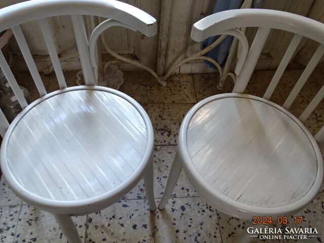 PÁR !! RÉGI VINTAGE PROVENCE THONET TÍPUSÚ KARSZÉK KAROS SZÉK PATKÓSZÉK