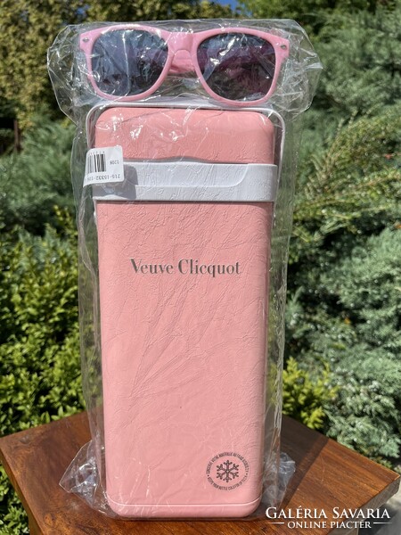 CHAMPAGNE CLUB - Veuve Clicquot Rosé Metal Cooler szett party napszemüveggel és Rosé pezsgővel
