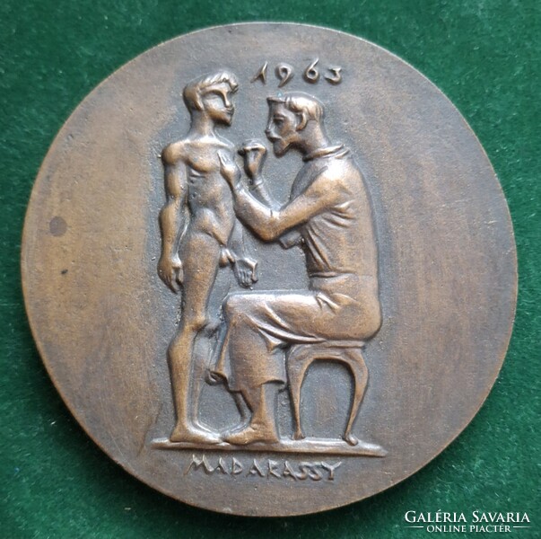 Madarassy Walter: Dr. Korányi Frigyes, bronz érem, 1963