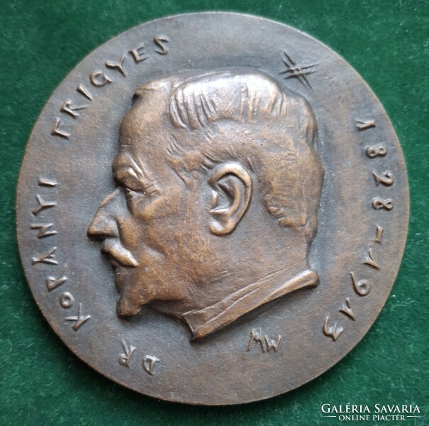 Madarassy Walter: Dr. Korányi Frigyes, bronz érem, 1963