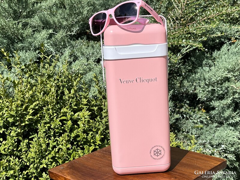 CHAMPAGNE CLUB - Veuve Clicquot Rosé Metal Cooler szett party napszemüveggel és Rosé pezsgővel