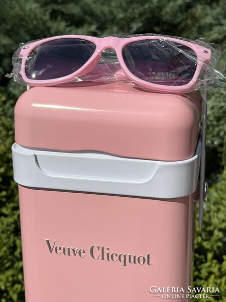 CHAMPAGNE CLUB - Veuve Clicquot Rosé Metal Cooler szett party napszemüveggel és Rosé pezsgővel