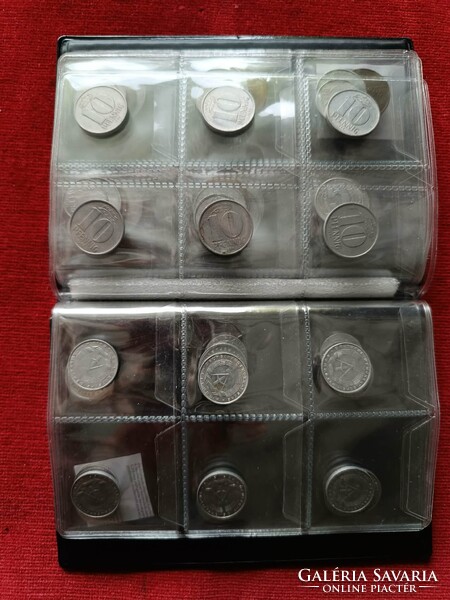 60 db Kelet-Német NDK III Német Lot Márk Márkák Pfenning érmetartó albumban egyben eladó Gyűjtemény