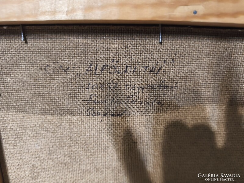Fontos Sándor /1920. január 17. – 1991. január 21/ : Alföldi táj olajfestmény