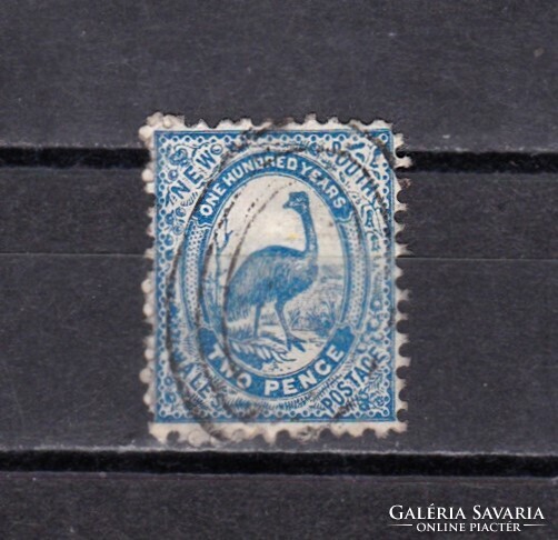 1888 New South Wales Ausztrália 2 pence Pecsételt Bélyeg
