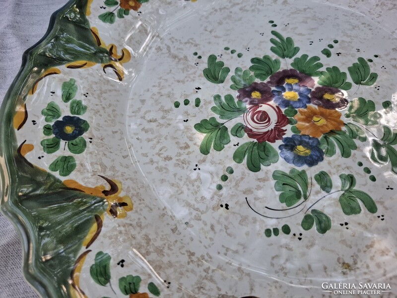 Vintage Kirsch Keramik kézzel festett dísztál / fali tányér (32 cm)