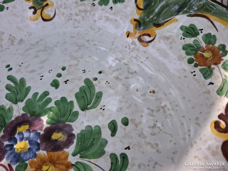 Vintage Kirsch Keramik kézzel festett dísztál / fali tányér (32 cm)