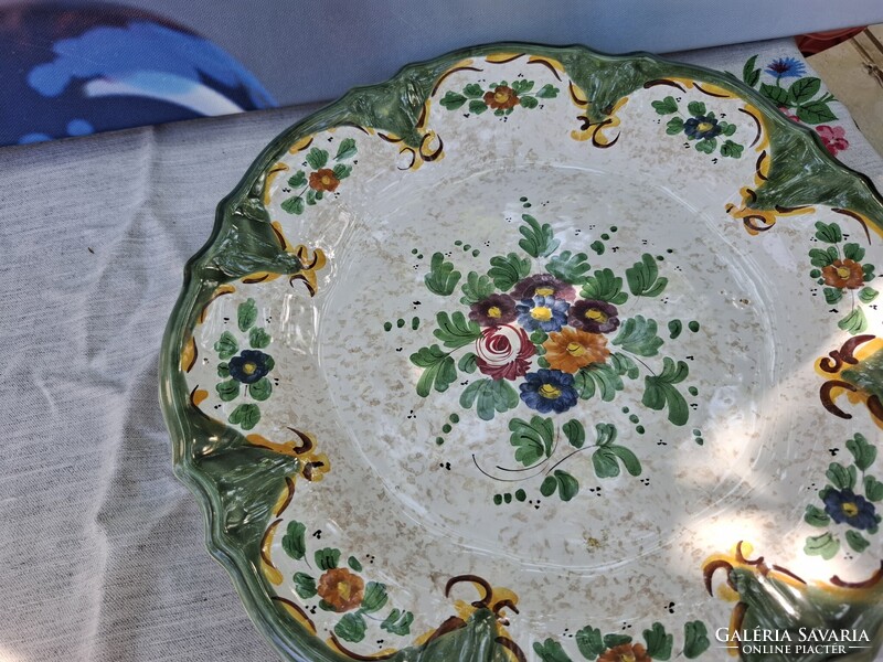 Vintage Kirsch Keramik kézzel festett dísztál / fali tányér (32 cm)