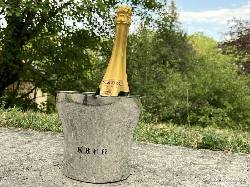 CHAMPAGNE CLUB - KRUG Champagne – François Bauchet által tervezett ón pezsgőhűtő veder – Első kiadás